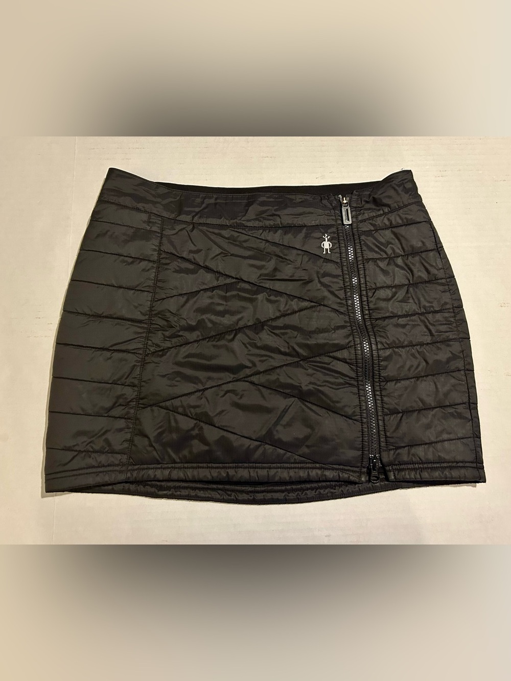 Smartwool Quilted Puffer Skirt Size M Medium Black Merino Wool Blend Corbet 120